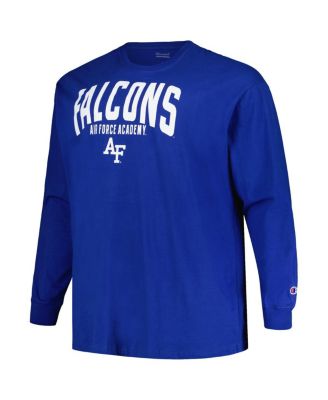 Men's Royal Air Force Falcons Big Tall Color Arch Long Sleeve T-Shirt