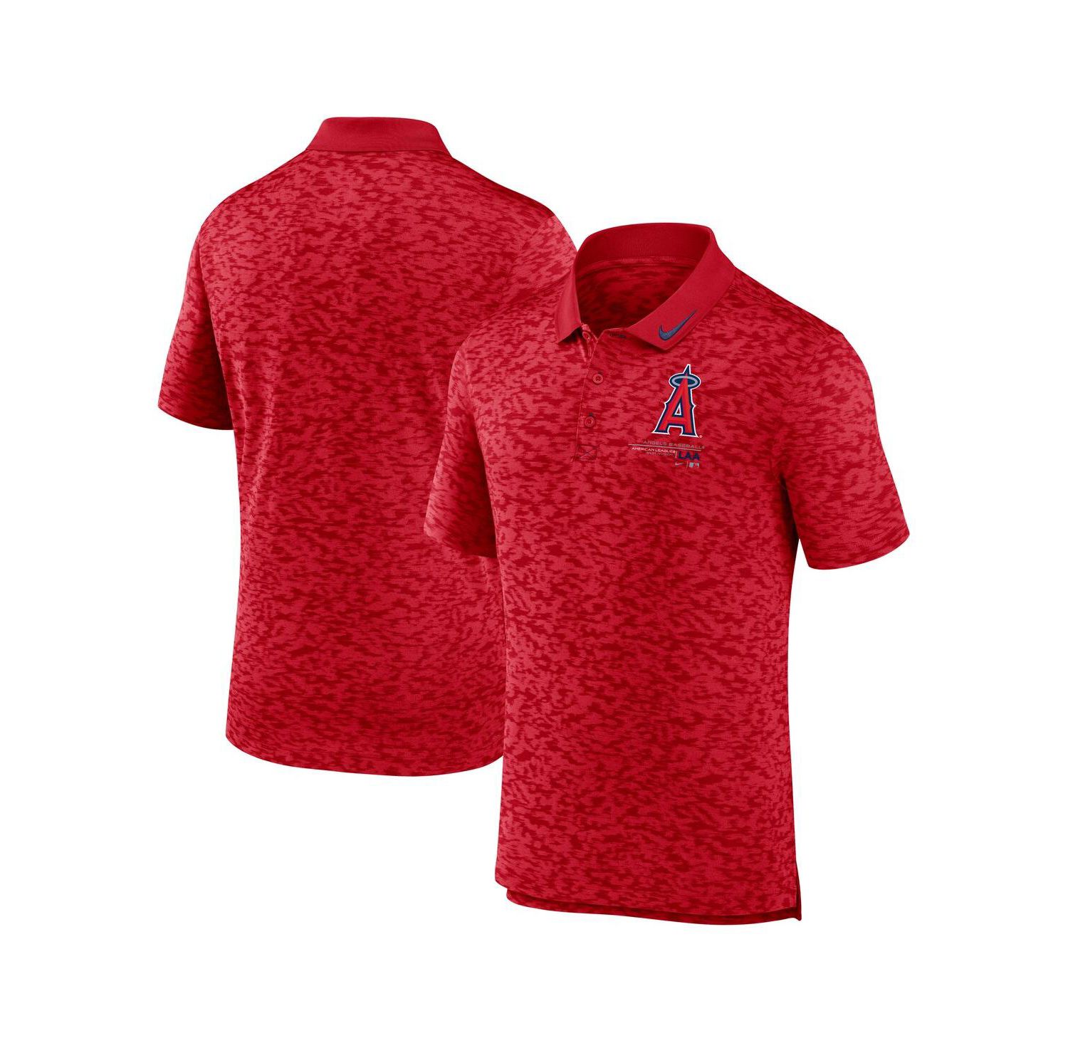 Men's Red Los Angeles Angels Next Level Polo Shirt