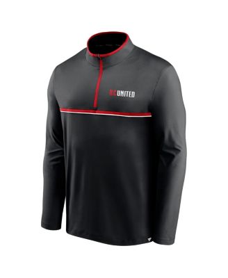 Men's Black D.C. United Lineup Quarter-Zip Jacket