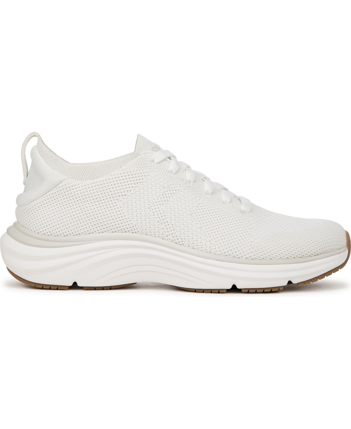 Shop Dr. Scholl's Women's Feel Support Washable Lace Up Sneakers In White Fabric