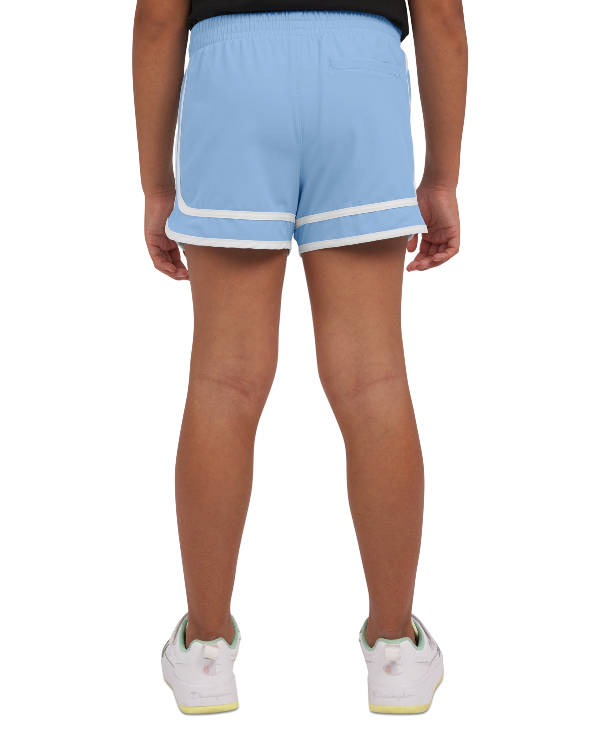 Shop Champion Big Girls Varsity Shorts In Blue