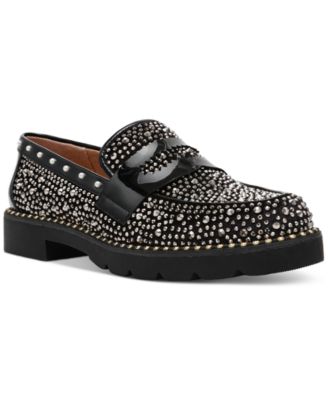 Betsey Johnson - Lydiaa Rhinestone Tailored Loafer Flats
