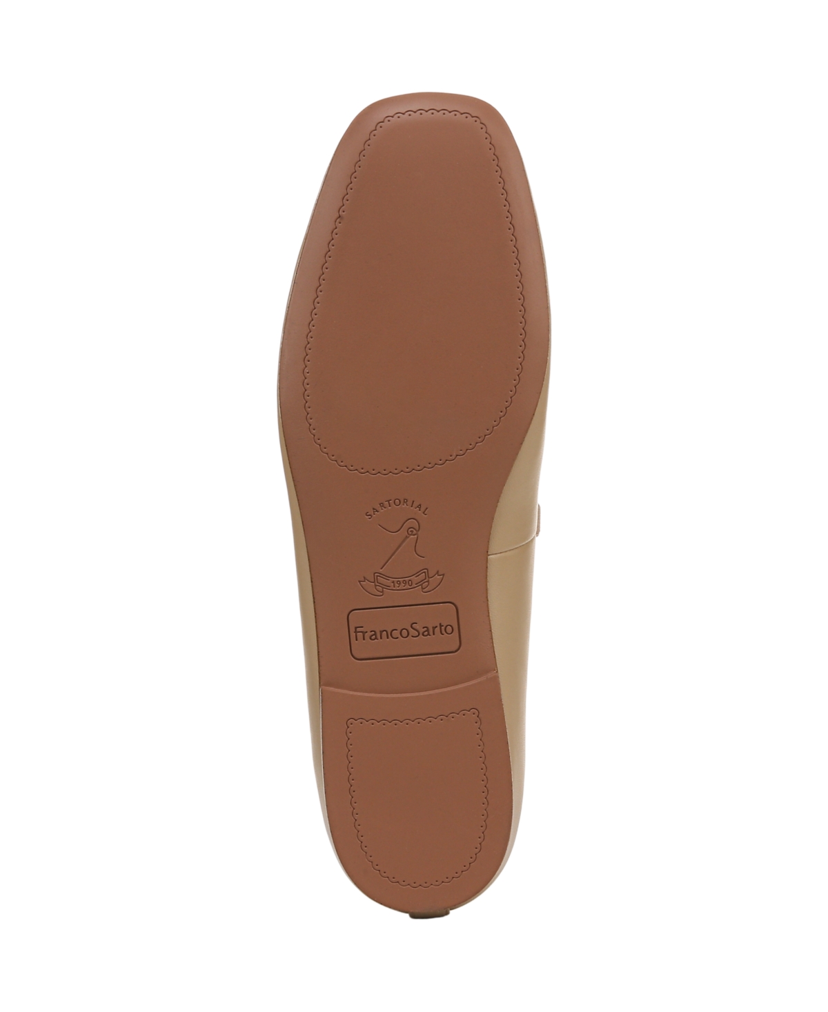 Franco Sarto Women's Eileen Square Toe Mary Jane Flats In Latte Brown Leather