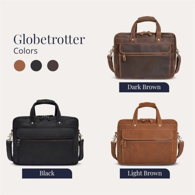 Large Leather Briefcase - Large Capacity & Elegant - Perfect for Daily Usage