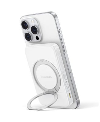 Qi2 Magnetic Power Bank 20W MagSafe Portable Charger 5000mAh Bracket Battery Pack with 360°Rotatable Ring Stand PicoGo