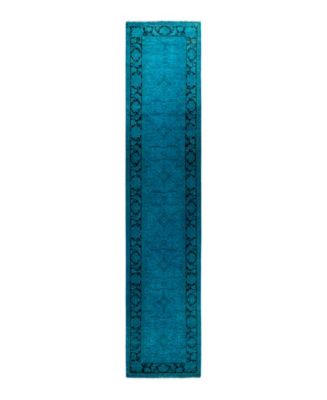 Adorn Hand Woven Rugs Fine Vibrance M1457 2'5''x12'3'' Runner Area Rug ...