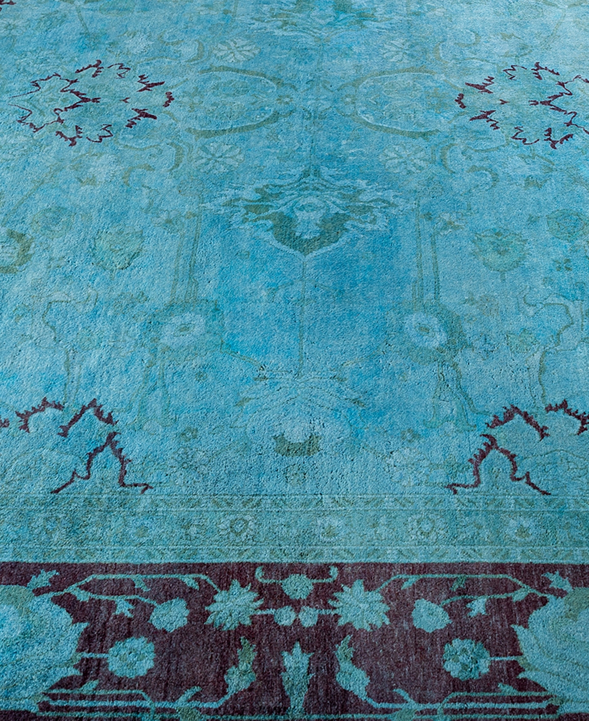 Adorn Hand Woven Rugs Fine Vibrance M1256 Rug Collection In Blue