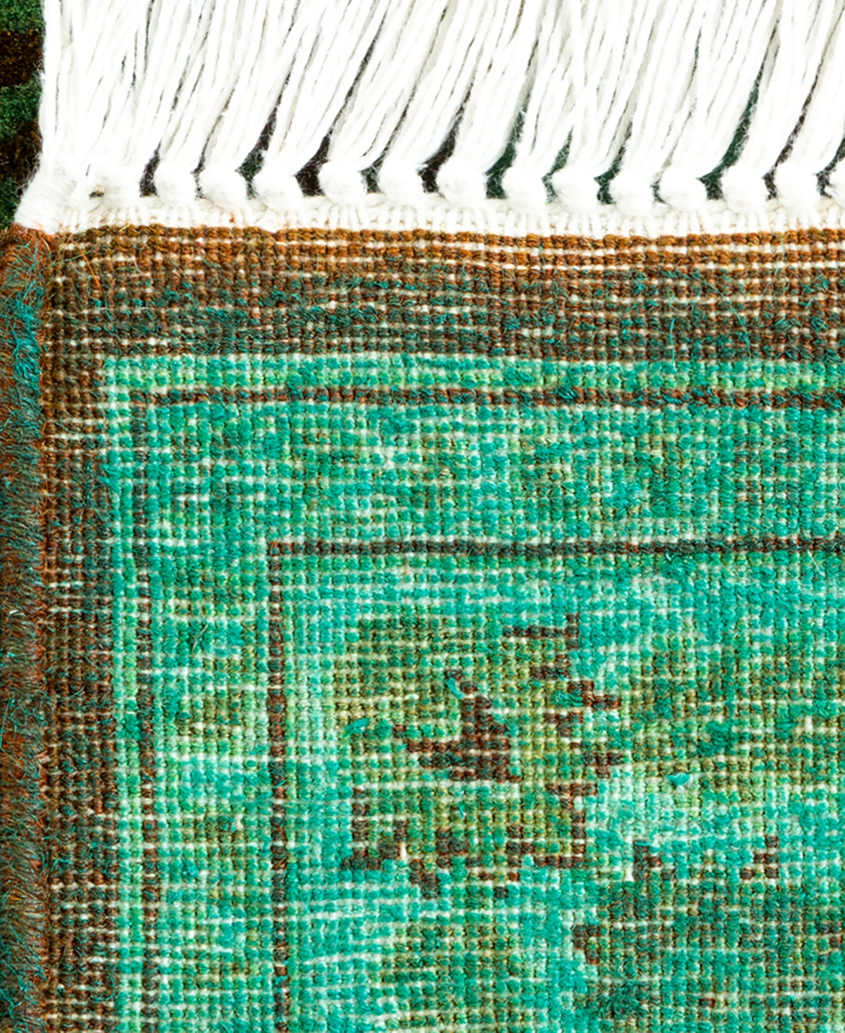 Adorn Hand Woven Rugs Fine Vibrance M1355 2'7''x8'7'' Runner Area Rug In Green