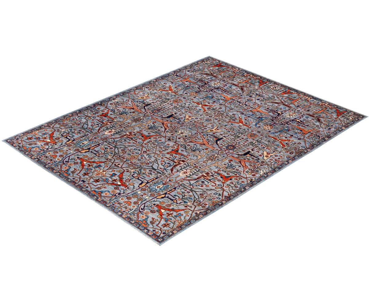 Adorn Hand Woven Rugs Serapi M1945 9'x11'11'' Area Rug In Gray