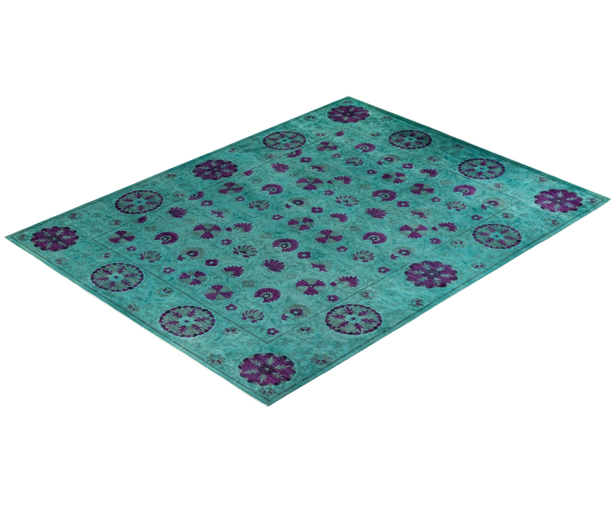 Adorn Hand Woven Rugs Vibrance M1801 Rug Collection In Green
