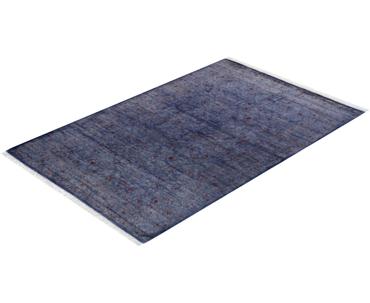 Adorn Hand Woven Rugs Fine Vibrance M885 4'2''x6'5'' Area Rug In Purple