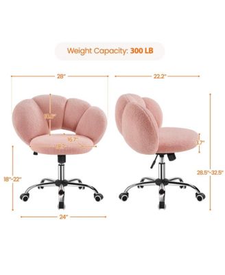 Boucle Upholstered Home Office Chair