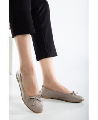 Brooklyn Leather Ballerina Flats