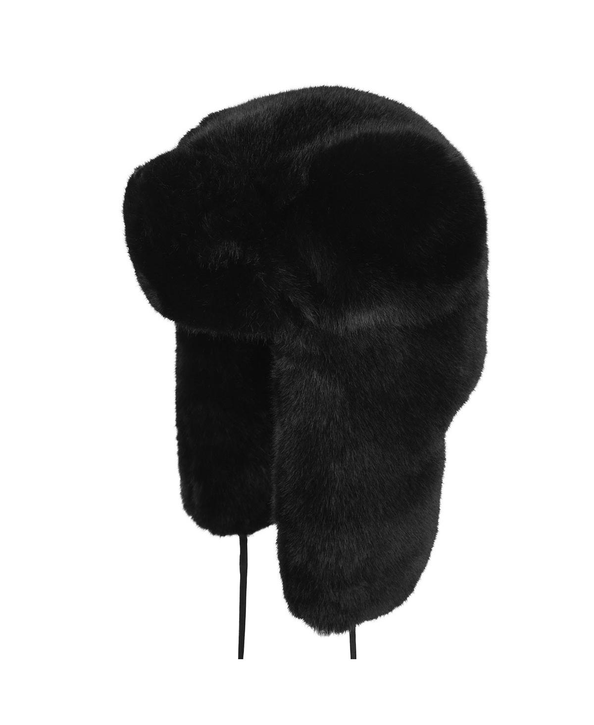 Men's Faux Fur Trapper - Black