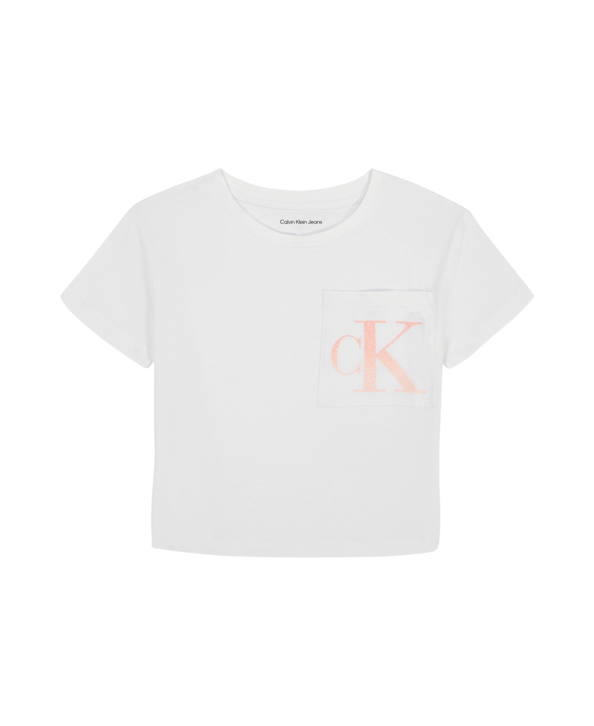 CALVIN KLEIN BIG GIRLS OVERSIZED MONOGRAM BOXY T-SHIRT