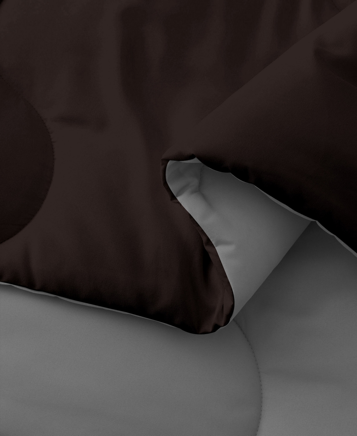 Unikome Lightweight Reversible Quilted Down Alternative Comforter, Twin In Brown