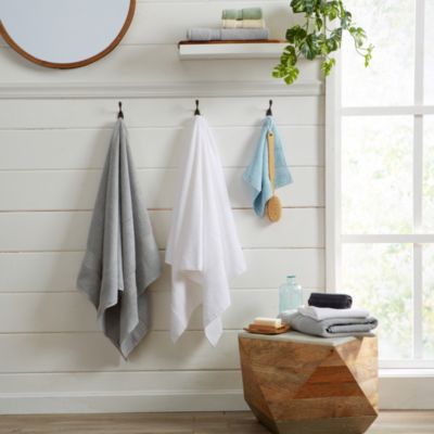 Quick-Drying Cotton 4-Piece Bath Towel Set, 54" x 27"