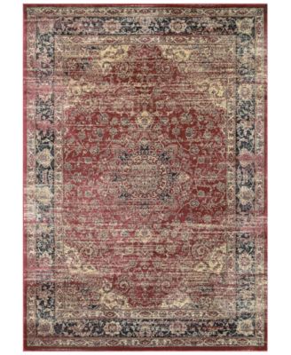 Couristan - HARAZ HAR428 Red 5'3" x 7'6" Area Rug