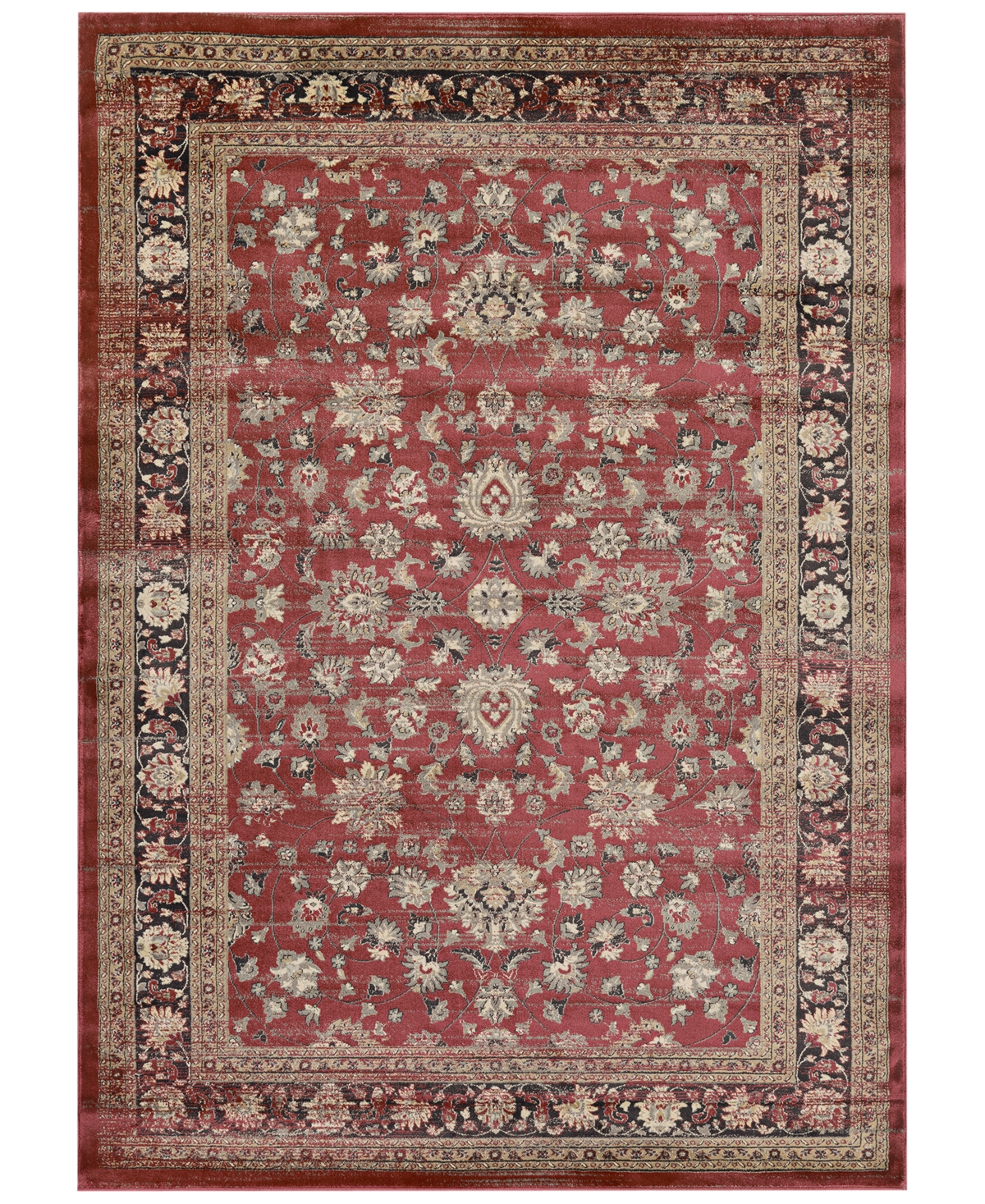 Closeout! Couristan Haraz HAR1443 7'10in x 11'2in Area Rug - Red