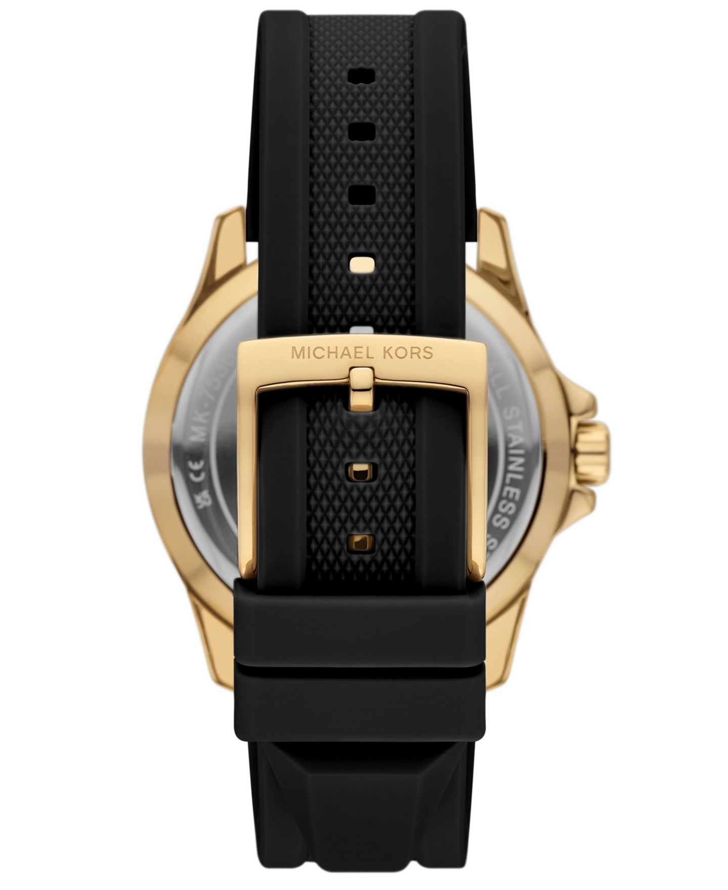 Женские часы Michael Kors Everest Three-Hand Black Silicone Watch, 40mm — фото 2