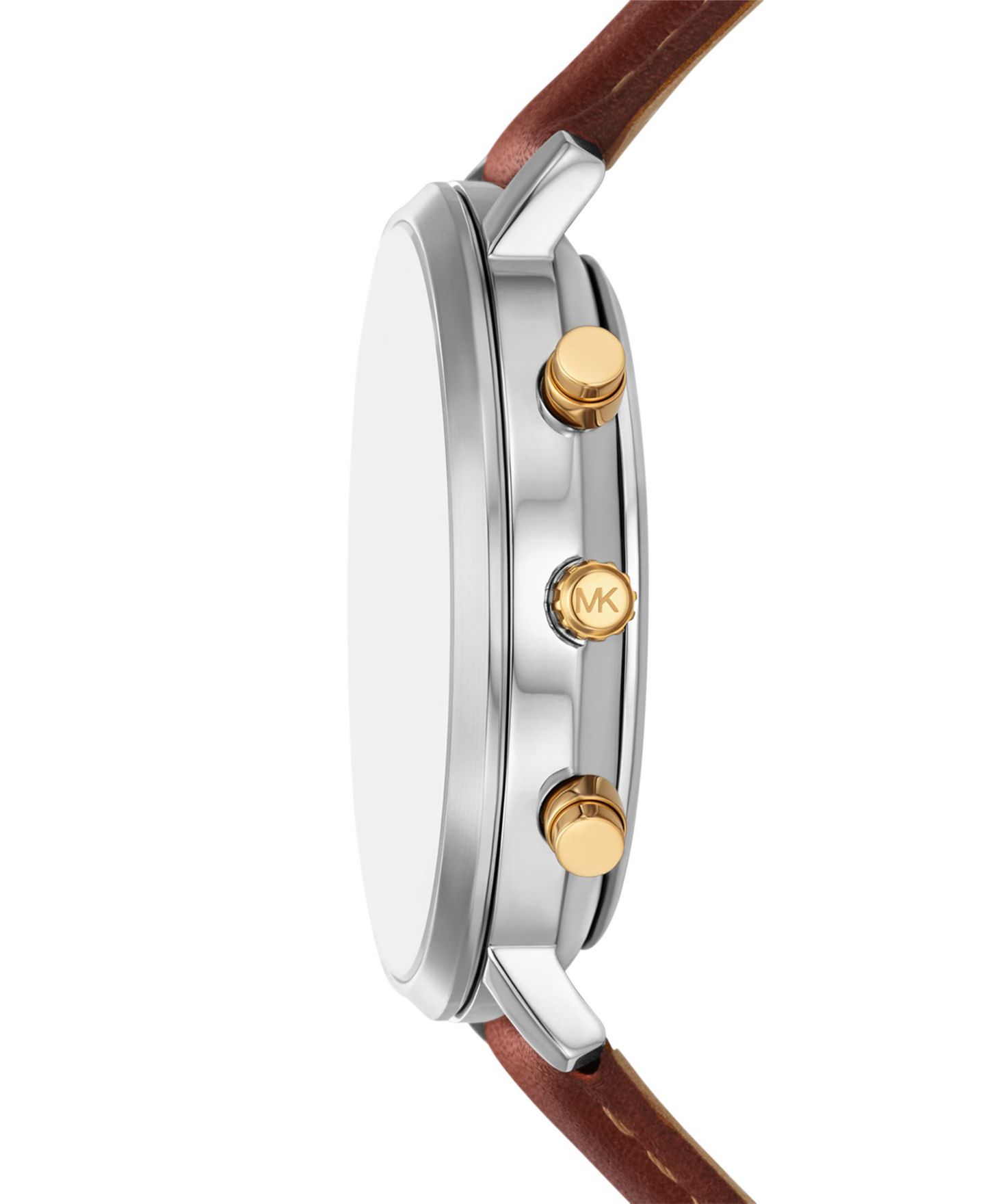 Мужские часы Michael Kors Blake Multifunction Luggage Leather Watch, 42mm — фото 3