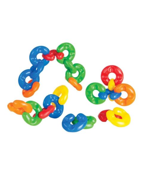 Детские конструкторы Joyn Toys Chunky Soft C Rings Building Set, 60 Pieces, Ages 12-24 Months, цвет: Assorted Pre-Pack
