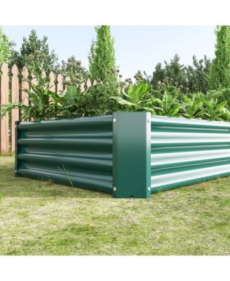 Raised Garden Bed Outdoor, 6×3×1ft , Metal Raised  Rectangle Planter Beds for Plants, Vegetables, and Flowers