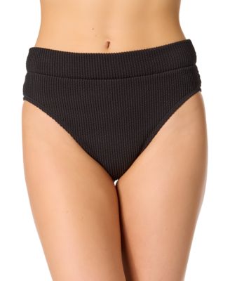Salt + Cove - Juniors' Ribbed Banded High-Waisted Swim Bottoms
