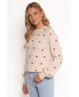 Women's Xadie All Over Mini Heart Sweater