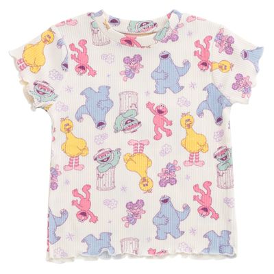 Toddler Girls Ribbed T-Shirt and Shorts Outfit Set