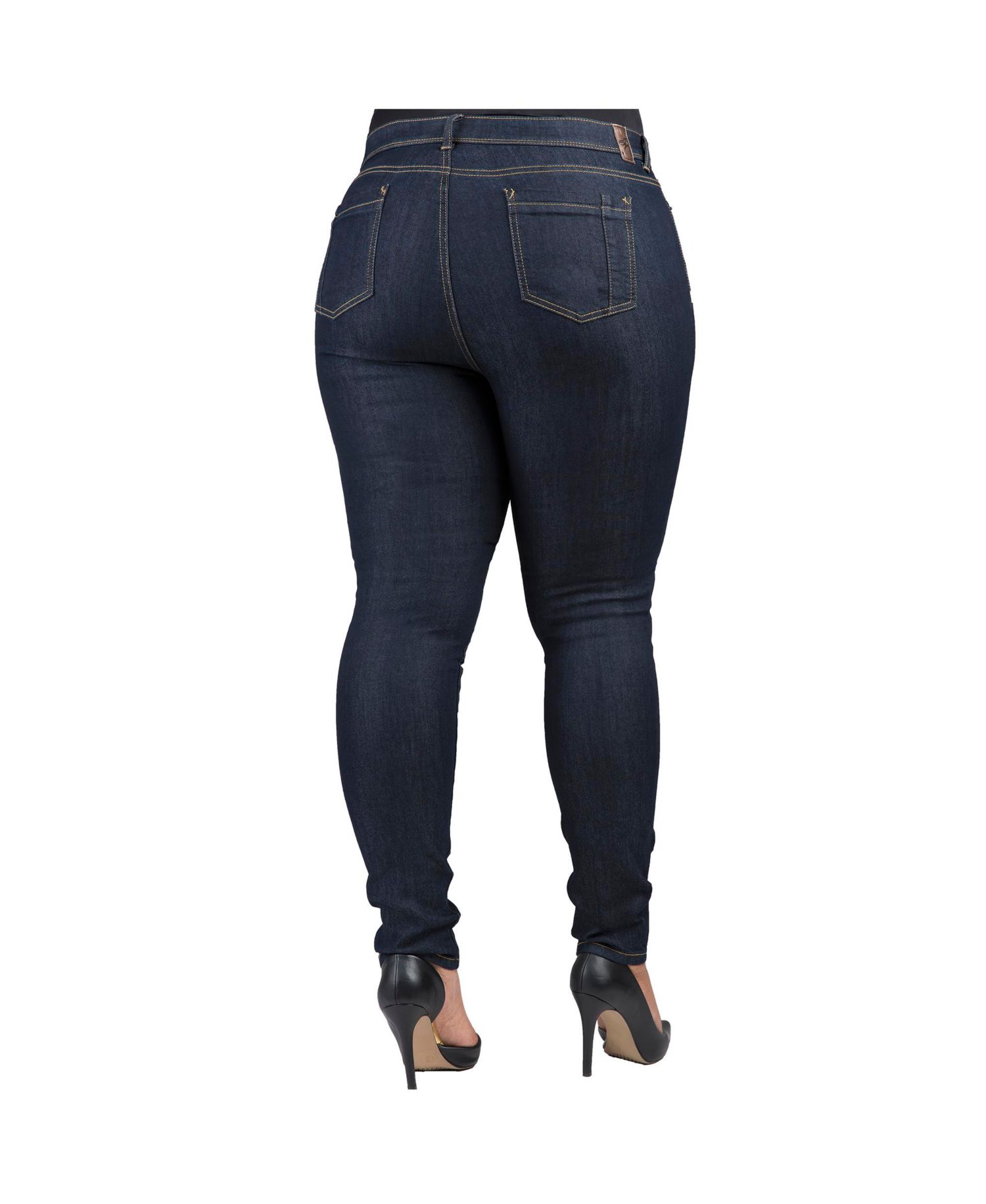 Women's Curvy-Fit Basic 5 Pockets Skinny Jeans Raw 29