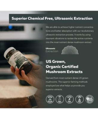 MycoMax Lion's Mane Extract Capsules Supplement- 70% Beta Glucans