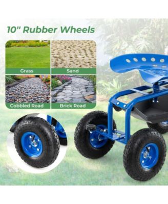 Garden Cart with Heavy Duty Tool Tray