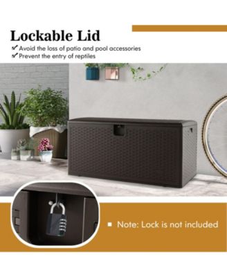 100 Gallon All Weather Storage Container with Lockable Lid