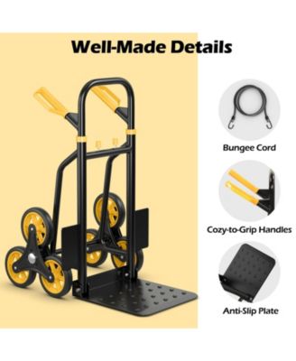 350 Lbs Capacity Stair Climber Hand Truck with Telescoping Handle