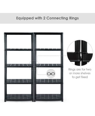 5-Tier Storage Shelving Freestanding Heavy Duty Rack