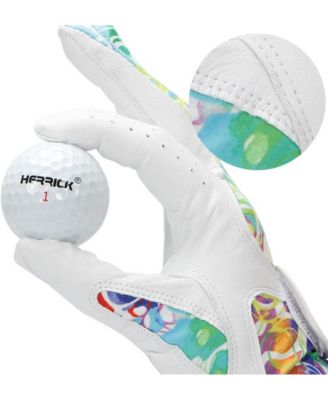 Golf Gloves for Women Ladies Soft Leather Accessories Breathable for Non Slip Gloves 1 Pair