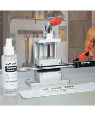 Golf Club Regrip Vise Tool,Golfer's Workshop Rubber Vise Clamp,Home Golf Grip Workbench,with 17 Ferrules Suitable for Irons, A Hook Knife and Grip Tape for Convenience & Efficiency