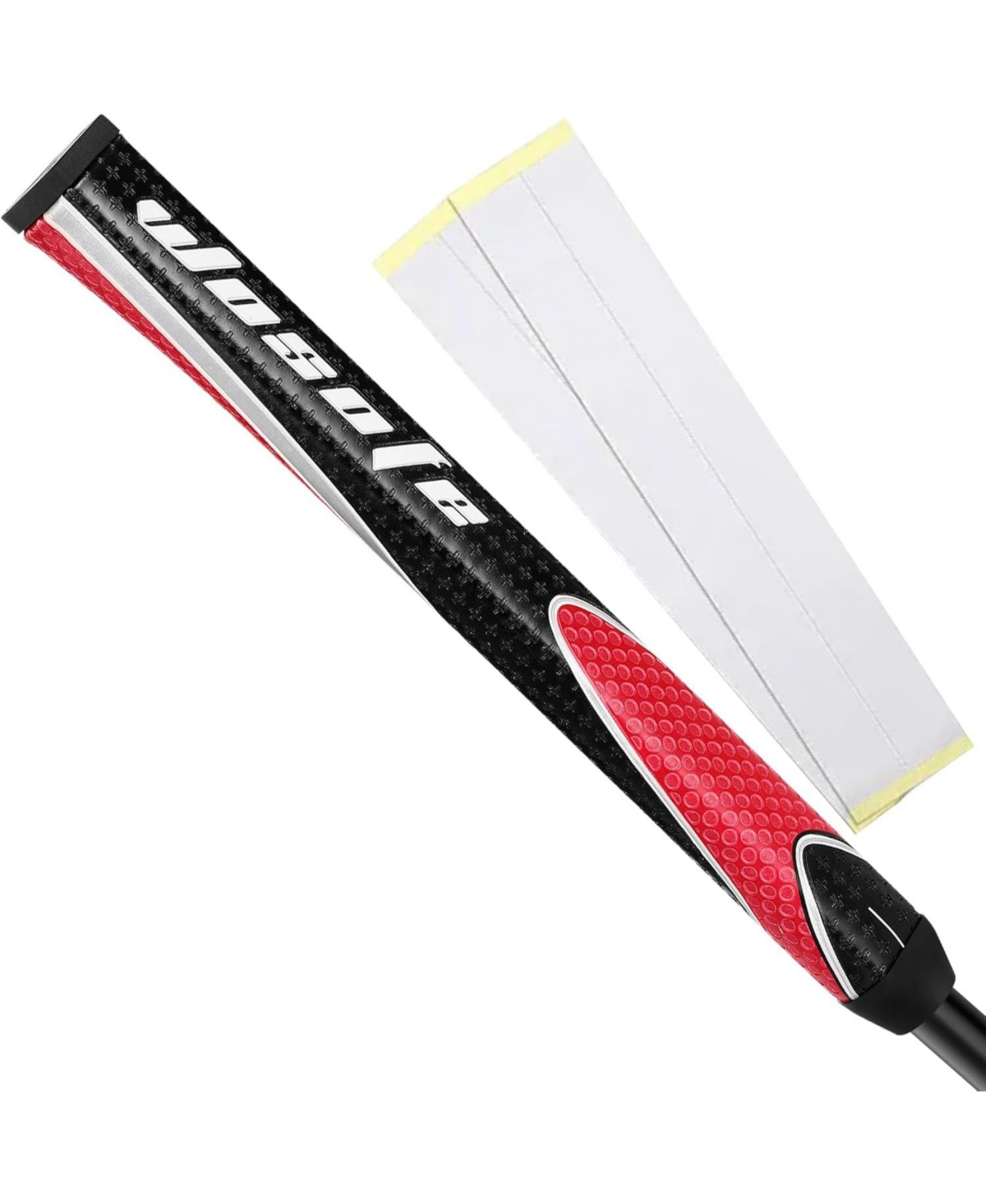 Golf Putter Grip 87g Midsize Non Slip Pu Lightweight Advanced Surface Texture Extreme Grip Comfort Non-Slip 6 Colors 2 double sided tape - Red