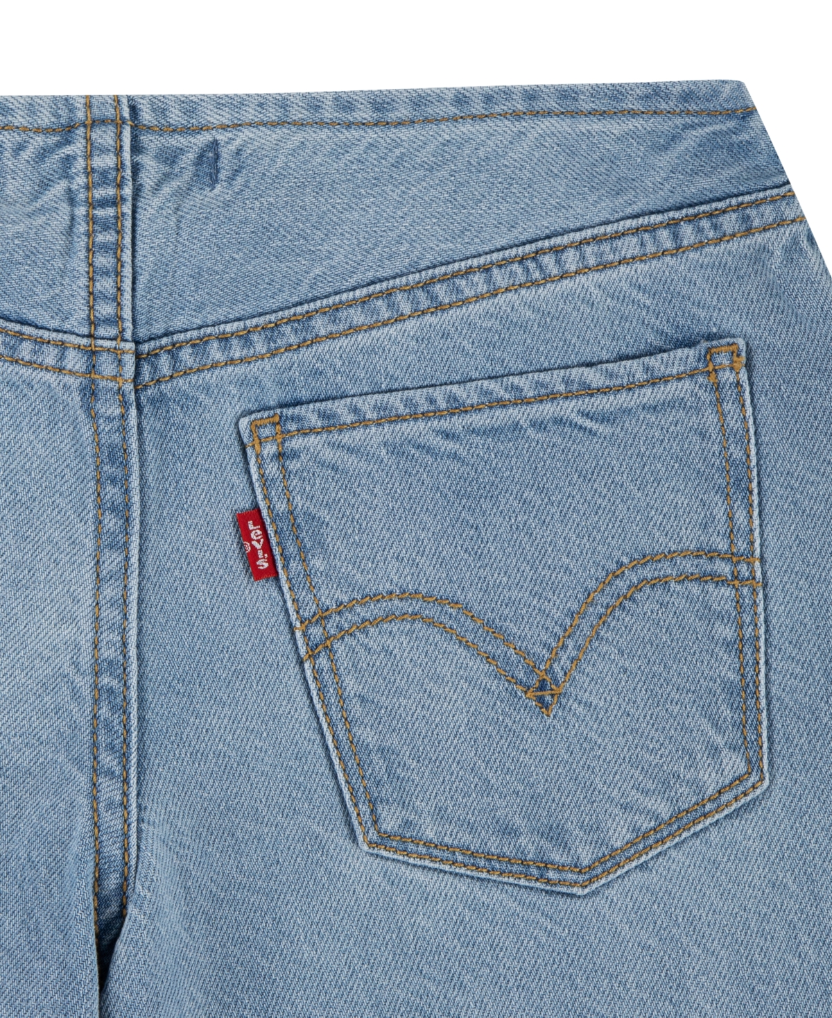 LEVI'S BIG GIRLS BELTLESS EMBROIDERED BAGGY JEANS 