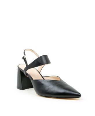 Women's Black Elsie Customizable V Mules