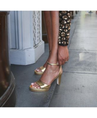 Women's Gold Marilyn Customizable Platform