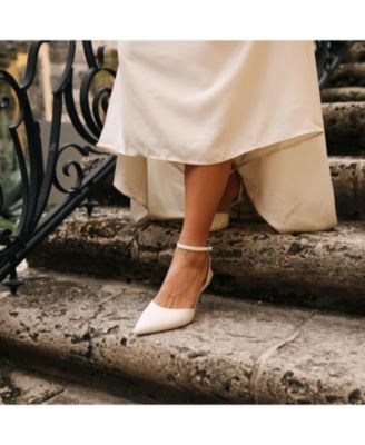 Women's White Marilyn Customizable Bridal Stilettos