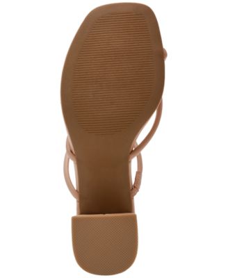 Lumena Strappy Slide Block-Heel Sandals