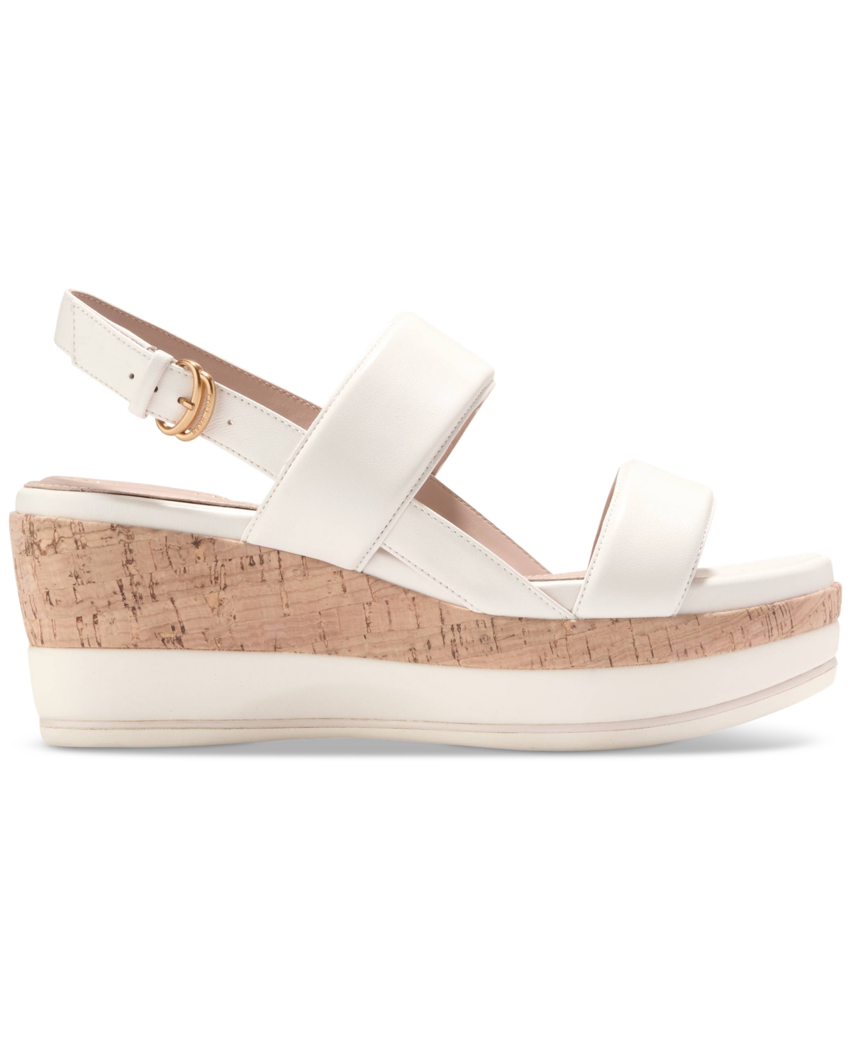Cole Haan Aislin Wedge Sandal In Ivory Leather,natural Cork