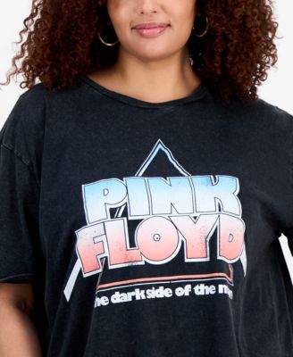 Trendy Plus Size Pink Floyd Cropped Tee