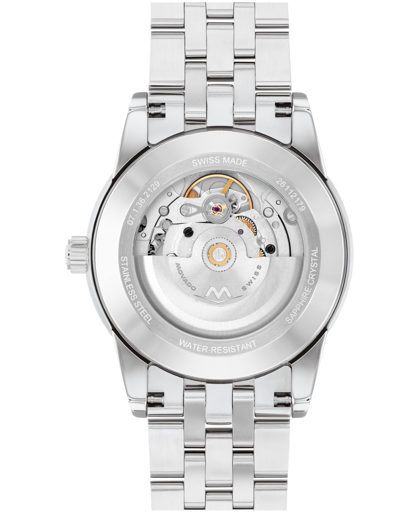 Мужские часы Movado Museum Classic Swiss Automatic Stainless-Steel Watch, 40mm — фото 3