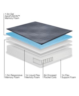 13" Plush Comfort Hybrid Memory Foam and Coil Mattress in a Box - King, Exclusively at Macy's