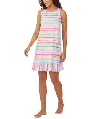 Cuddl Duds - Women's Sleeveless Ruffled-Hem Chemise