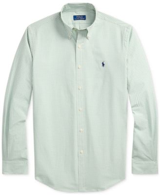 Men's Classic-Fit Gingham Stretch Poplin Shirt